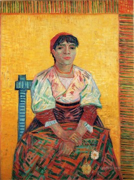  Gato Arte - Mujer italiana Agostina Segatori Vincent van Gogh